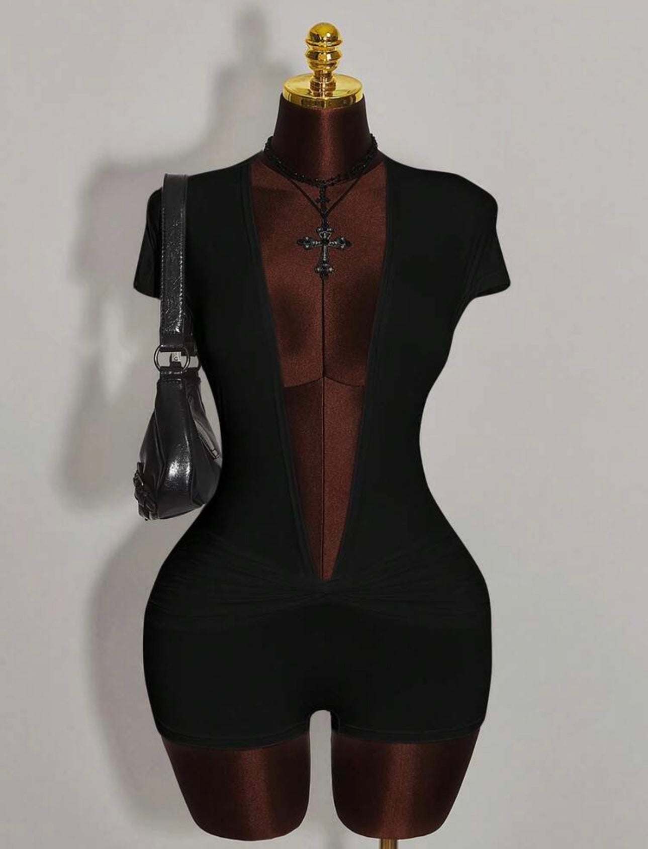 Deep V-Neck Jumpsuit