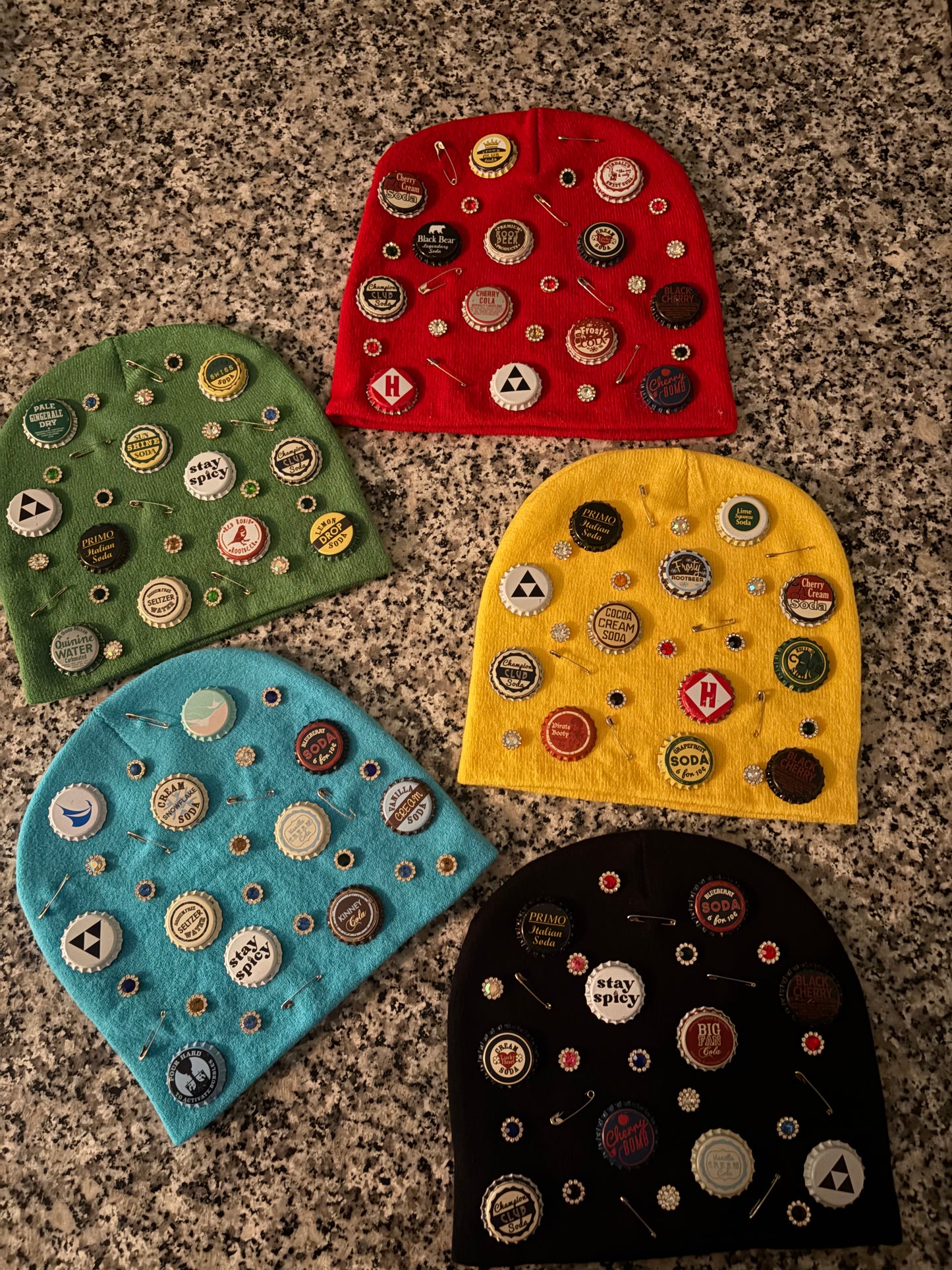 Bottle Cap & Patched Beanies