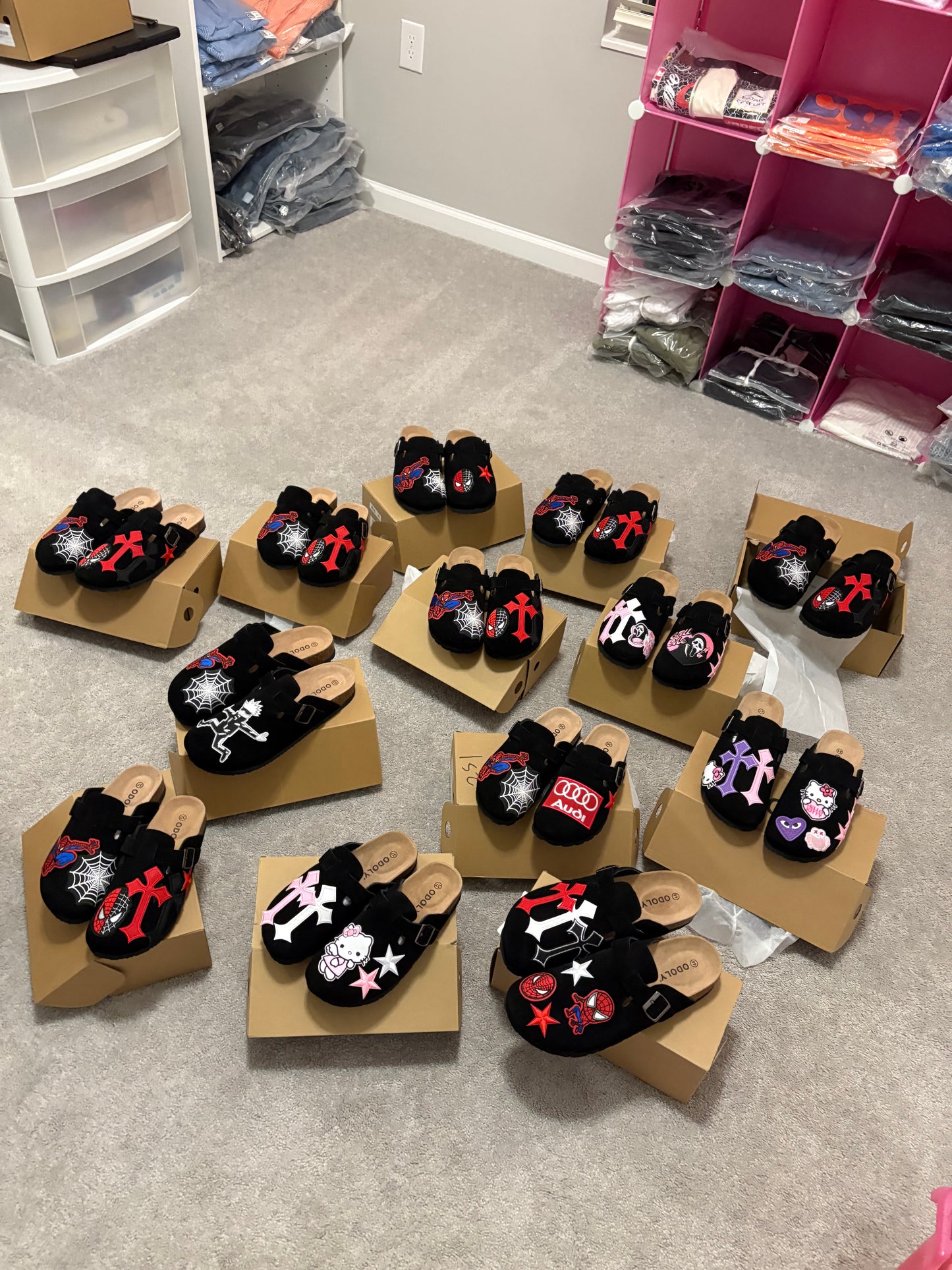 Adult Custom Patched Clogs (Read Description Before Purchasing)