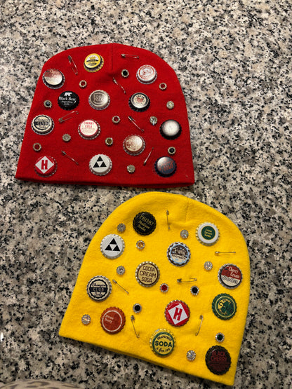 Bottle Cap & Patched Beanies
