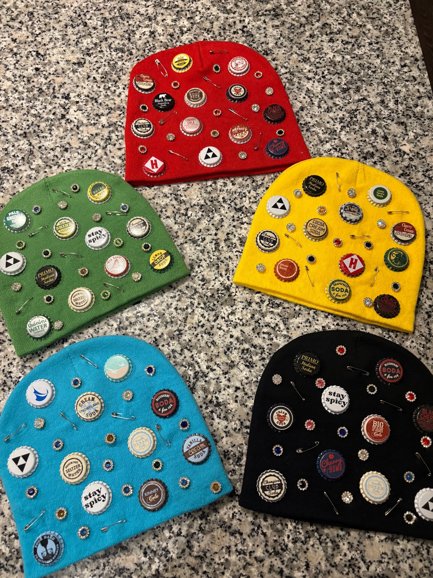Bottle Cap & Patched Beanies