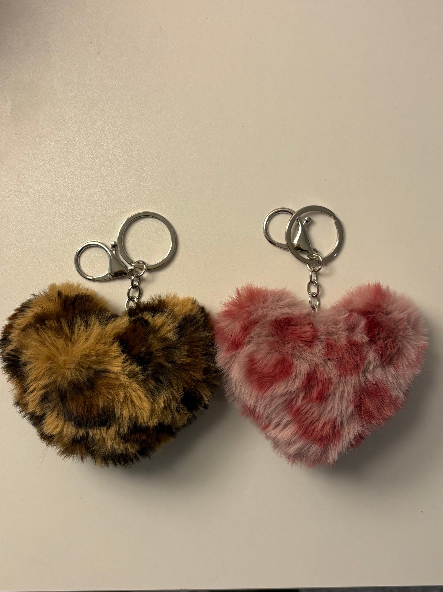 Heart Plush Keychain